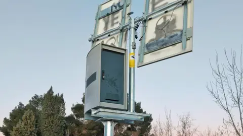 Radar vandalizado Radar vandalizado