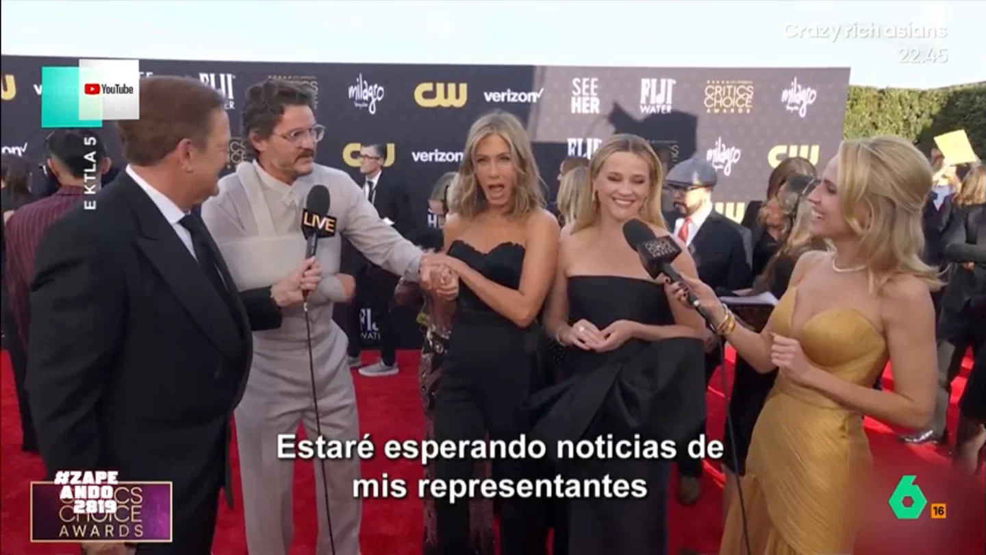 ¿Son Jennifer Aniston y Pedro Pascal la nueva pareja de Hollywood? María Gómez desvela que "el coqueteo viene de lejos" Corre como la pólvora el nuevo rumor en Hollywood que dice que Jennifer Aniston y Pedro Pascal podrían estar saliendo. Una cena de tres horas en un restaurante y la alfombra roja de lo Critics Choice, las 'señales'.