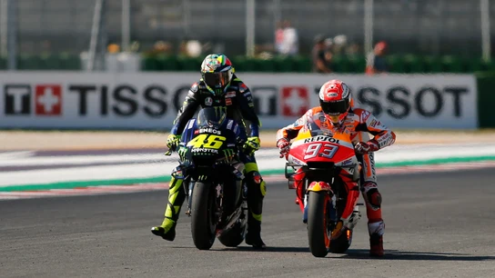 Valentino Rossi y Marc Márquez Valentino Rossi y Marc Márquez