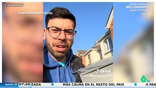 Un profesor español que vive en Irlanda alucina al ver que un repartidor le deja su paquete en la basura fuera de casa Un profesor español que vive en Irlanda alucina al ver que un repartidor le deja su paquete en la basura fuera de casa