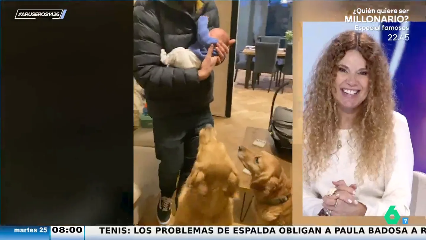 Los consejos de Angie Cárdenas para presentar un bebé recién nacido a tu perro: "Hay que darle primero el pañal para que lo huela" Los consejos de Angie Cárdenas para presentar un bebé recién nacido a tu perro: "Hay que darle primero el pañal para que lo huela"