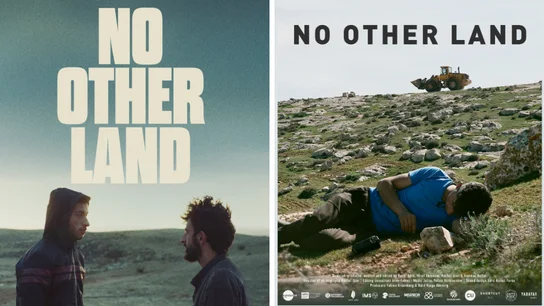 Dos carteles de 'No Other Land', el documental que ganó el Premio Oscar en 2025 Dos carteles de 'No Other Land', el documental que ganó el Premio Oscar en 2025