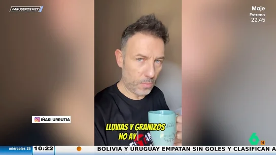 Iñaki Urrutia, a los que compiten por la lluvia: "Qué hostia tenéis..." Iñaki Urrutia, a los que compiten por la lluvia: "Qué hostia tenéis..."