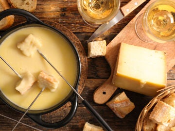 Foto de una fondue de queso