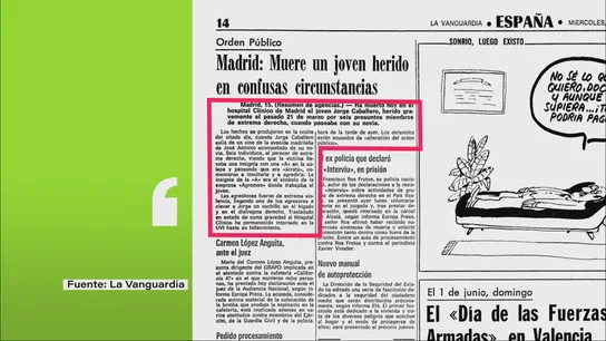 El brutal asesinato de Jorge Caballero: 45 años de impunidad tras el ataque de diez radicales de extrema derecha El brutal asesinato de Jorge Caballero: 45 años de impunidad tras el ataque de diez radicales de extrema derecha