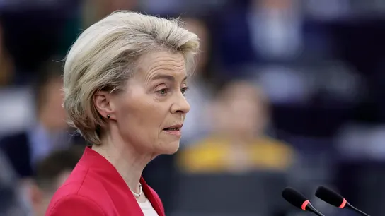 La presidenta de la Comisión Europea, Ursula von der Leyen, en una foto de archivo. La presidenta de la Comisión Europea, Ursula von der Leyen, en una foto de archivo.