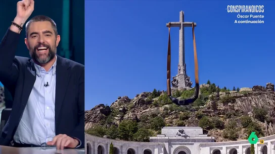 De 'Little fascist garden' a 'El tira a China': Dani Mateo presenta sus propuestas para resignificar Cuelgamuros El Gobierno va a lanzar un concurso de ideas para resignificar el valle y darle "una nueva utilidad". El colaborador, que se considera muy creativo, ha presentado sus propias propuestas frente a Wyoming y Sandra Sabatés.