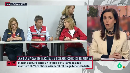Caballero, sobre las llamadas de Mazón Caballero, sobre las llamadas de Mazón