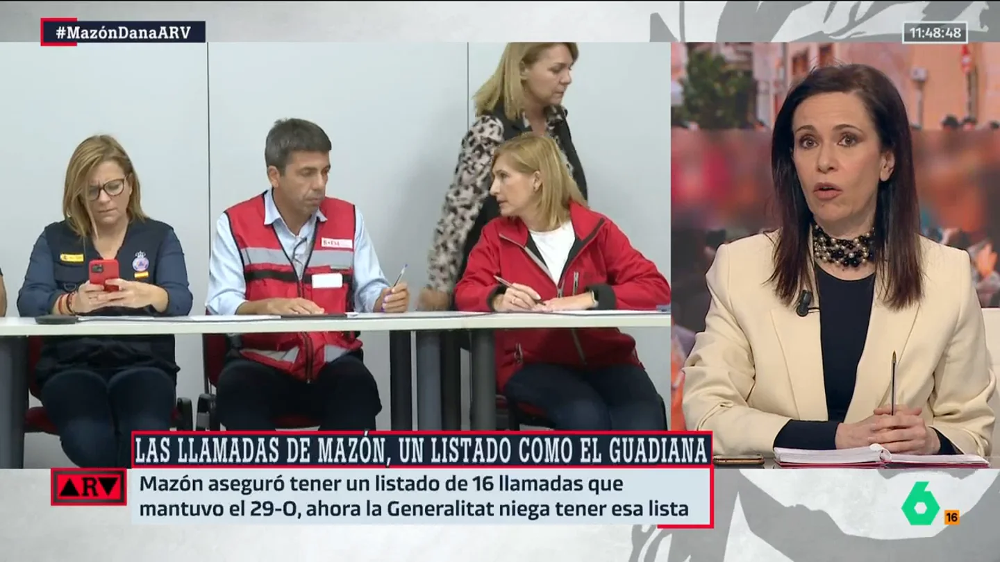 Caballero, sobre las llamadas de Mazón Caballero, sobre las llamadas de Mazón