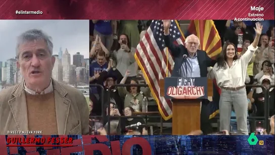 Fesser, de 'la lucha contra la oligarquía' de Bernie Sanders y Alexandria Ocasio-Cortez: "Podría ser el despertar de un tercer partido" Fesser, de 'la lucha contra la oligarquía' de Bernie Sanders y Alexandria Ocasio-Cortez: "Podría ser el despertar de un tercer partido"