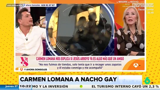 Lomana, a un colaborador cuando le pregunta por su "relación" con Jesús Arroyo: "Qué te importa" Lomana, a un colaborador cuando le pregunta por su "relación" con Jesús Arroyo: "Qué te importa"