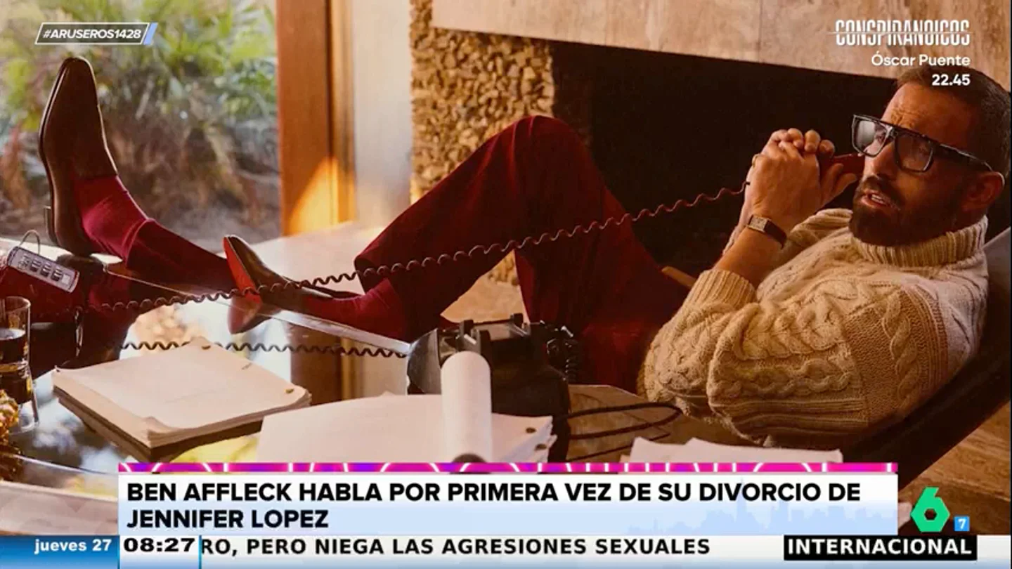 Ben Affleck, sobre su divorcio de Jennifer Lopez: "No te casas con un capitán de barco y luego dices 'no me gusta salir al agua'" Ben Affleck, sobre su divorcio de Jennifer Lopez: "No te casas con un capitán de barco y luego dices 'no me gusta salir al agua'"