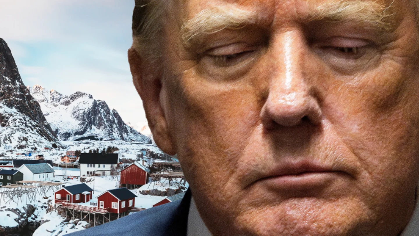 El presidente de EEUU, Donald Trump, en un montaje con Groenlandia de fondo. El presidente de EEUU, Donald Trump, en un montaje con Groenlandia de fondo.