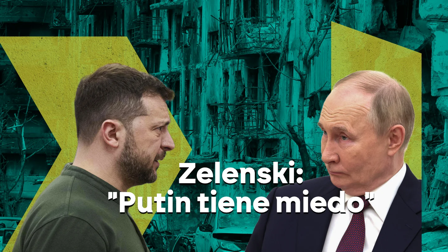 Zelenski escala la tensión con Putin y le acusa de tener "miedo" a negociar con él Zelenski escala la tensión con Putin y le acusa de tener "miedo" a negociar con él
