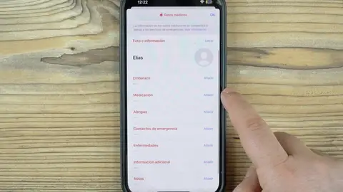 App Salud de iPhone App Salud de iPhone