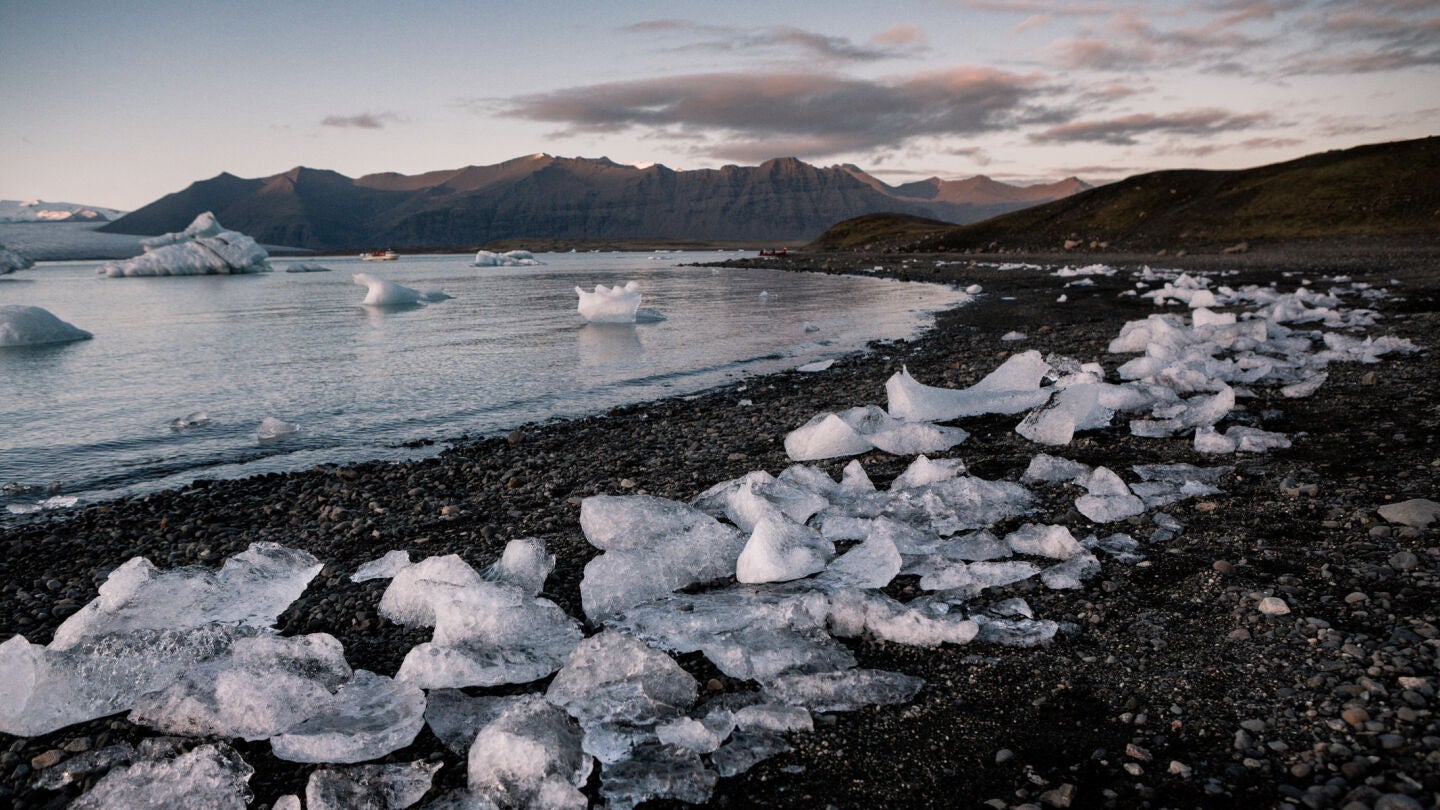 Playa de los diamantes de Islandia