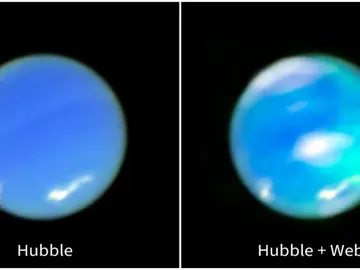 El Webb fotografia por primera vez las auroras de Neptuno El Webb fotografia por primera vez las auroras de Neptuno