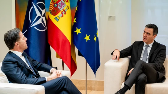 Pedro Sánchez y Mark Rutte durante una reunión en Moncloa el 27 de enero de 2025 Pedro Sánchez y Mark Rutte durante una reunión en Moncloa el 27 de enero de 2025