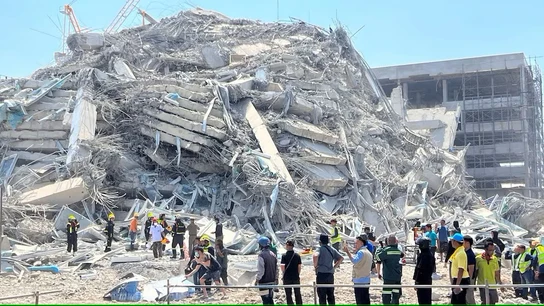 Un rascacielos en construcción ha colapsado en Bangkok, Tailandia, a raíz del fuerte terremoto  Un rascacielos en construcción ha colapsado en Bangkok, Tailandia, a raíz del fuerte terremoto