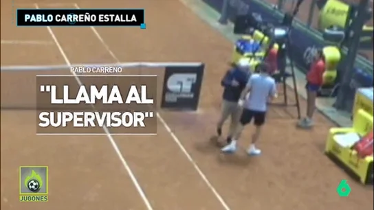 Pablo Carreño 'pierde los papeles' con el juez de silla: "Tu res muy malo" en 'Jugones' Pablo Carreño 'pierde los papeles' con el juez de silla: "Tu res muy malo" en 'Jugones'