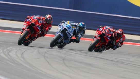 Marc Márquez, Álex Márquez y 'Pecco' Bagnaia Marc Márquez, Álex Márquez y 'Pecco' Bagnaia