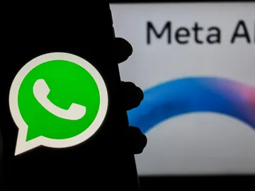 Imagen de archivo de Meta AI y de WhatsApp. Imagen de archivo de Meta AI y de WhatsApp.
