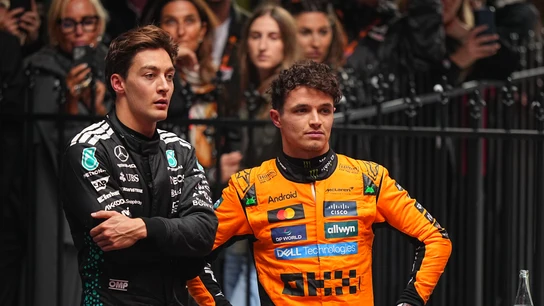 George Russell y Lando Norris George Russell y Lando Norris