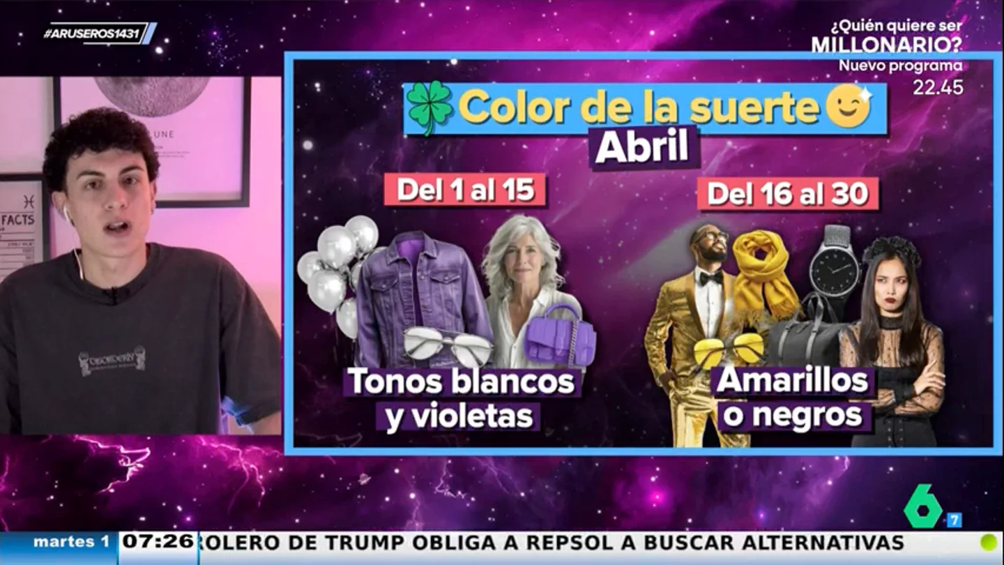 Blanco, violeta, amarillo y negro: Jabifus explica los colores mágicos para abril de 2025 Blanco, violeta, amarillo y negro: Jabifus explica los colores mágicos para abril de 2025