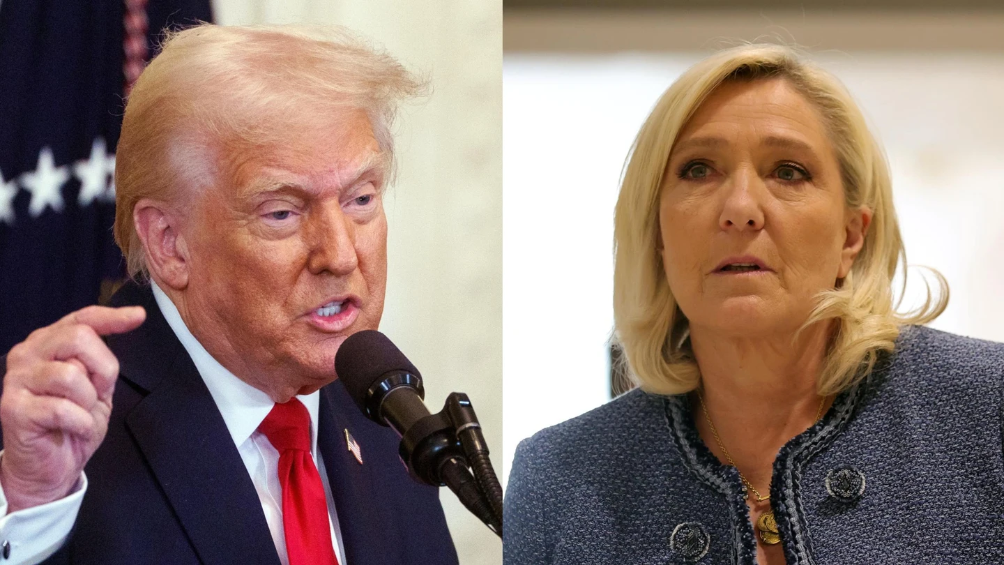 Imágenes de Donald Trump y Marine Le Pen Imágenes de Donald Trump y Marine Le Pen
