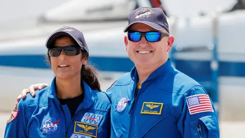 Los astronautas Suni Williams y Butch Wilmore Los astronautas Suni Williams y Butch Wilmore