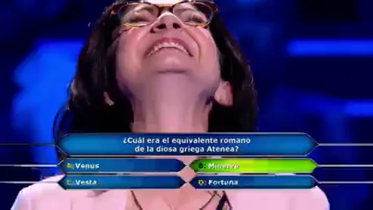 Así se arriesga una concursante de ¿Quién quiere ser millonario? tirando de intuición a cuatro preguntas del millón Así se arriesga una concursante de ¿Quién quiere ser millonario? tirando de intuición a cuatro preguntas del millón