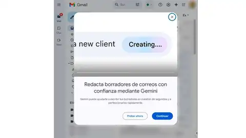 Crea borradores de correo con Gemini Crea borradores de correo con Gemini