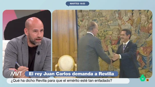 Gonzalo Miró no entiende "qué puede ganar" el rey emérito con su demanda: "Cuando la gente tenga que elegir entre él y Revilla..." Gonzalo Miró opina en este vídeo sobre los motivos detrás de la demanda del rey Juan Carlos a Miguel Ángel Revilla y expone los motivos por los que piensa que el rey emérito tiene poco que ganar con ella.