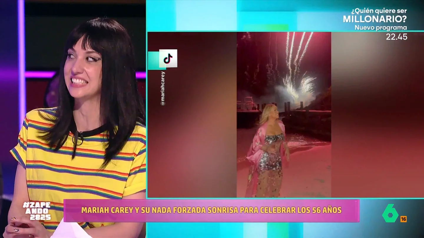 Maya Pixelskaya, sobre la sonrisa forzada de Mariah Carey en su cumpleaños: "Ensaya para cuando abra un regalo que no le guste" Maya Pixelskaya, sobre la sonrisa forzada de Mariah Carey en su cumpleaños: "Ensaya para cuando abra un regalo que no le guste"