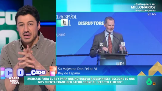 Francisco Cacho explica qué es el 'efecto albedo' por el que se ha quemado la cara el rey Felipe "Le ha dado toda la luz del sol y toda la que se refleja en la nieve", explica Francisco Cacho en este vídeo donde analiza la propiedad de las superficies blancas por la que el rey se habría quemado la cara en Formigal.