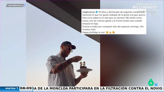 El dardo de Sergio Ramos al Atlético de Madrid en la celebración de su 39 cumpleaños: "Hace la broma de girar las velas" El dardo de Sergio Ramos al Atlético de Madrid en la celebración de su 39 cumpleaños: "Hace la broma de girar las velas"