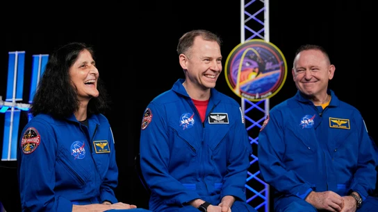 Los astronautas Suni Williams, Nick Hague y Butch Wilmore Los astronautas Suni Williams, Nick Hague y Butch Wilmore