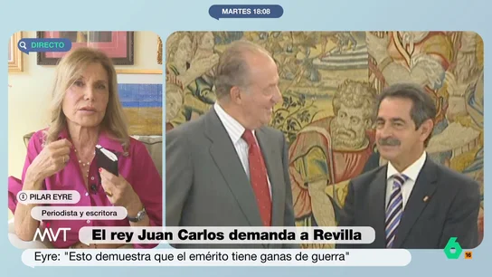 Pilar Eyre, sobre la denuncia de Juan Carlos I a Revilla: "Sabe que tendrá mucha repercusión y para mandar un aviso a navegantes" Pilar Eyre, sobre la denuncia de Juan Carlos I a Revilla: "Sabe que tendrá mucha repercusión y para mandar un aviso a navegantes"