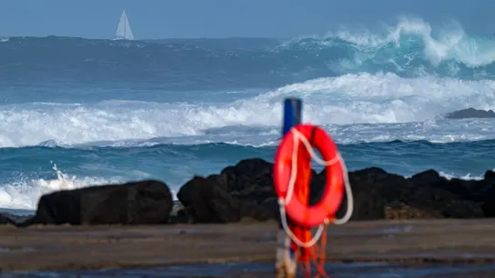 Imagen de archivo, oleaje en la localidad de El Cotillo (La Oliva), en Fuerteventura Imagen de archivo, oleaje en la localidad de El Cotillo (La Oliva), en Fuerteventura