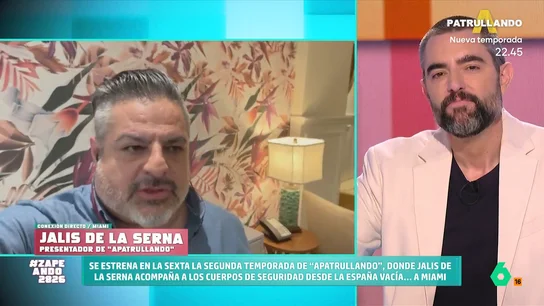Jalis de la Serna asegura que la nueva temporada de 'Apatrullando' reflejará las distintas "situaciones de contraste" de España Jalis de la Serna asegura que la nueva temporada de 'Apatrullando' reflejará las distintas "situaciones de contraste" de España