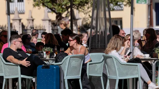Imagen de archivo de la terraza de un bar en Valencia. Imagen de archivo de la terraza de un bar en Valencia.