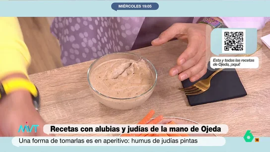 Prueba la receta de hummus con alubias pintas del nutricionista Pablo Ojeda, ¡una propuesta diferente! El experto en nutrición Pablo Ojeda presenta un modo diferente de hacer hummus con esta receta original y buena para tu salud. ¡Disfruta del paso a paso!