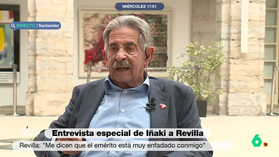 Revilla, "preocupado" por los 50.000 euros que le exige el rey Juan Carlos: "No es moco de pavo" Miguel Ángel Revilla se sincera con Iñaki López sobre la denuncia del rey Juan Carlos: "Que te amenacen con 50.000 euros no hace gracia", afirma en este vídeo, donde desvela que "cientos de personas" se han ofrecido para pagarlo.