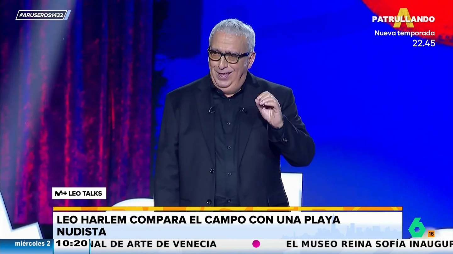 Leo Harlem compara las vacaciones en el campo con una playa nudista: "Vas pensando que es un paraíso y luego ves que está muy descuidado" Leo Harlem compara las vacaciones en el campo con una playa nudista: "Vas pensando que es un paraíso y luego ves que está muy descuidado"