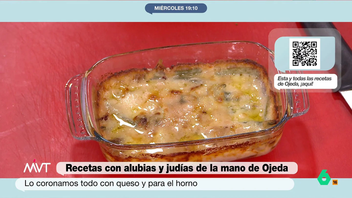 Receta de judías verdes gratinadas del nutricionista Pablo Ojeda Descubre la mejor maneras de introducir legumbres en tu menú semanal con Pablo Ojeda, que te enseña a cocinar la receta de judías verdes gratinadas.