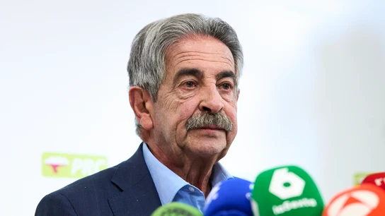 El secretario general del PRC y expresidente de Cantabria, Miguel Ángel Revilla, durante una rueda de prensa El secretario general del PRC y expresidente de Cantabria, Miguel Ángel Revilla, durante una rueda de prensa
