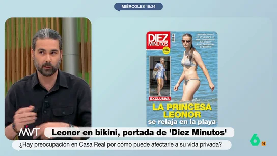 Pedro Gómez sobre la reacción de los reyes a las fotos de Leonor en bikini: "Son dos padres preocupados por su hija" Pedro Gómez sobre la reacción de los reyes a las fotos de Leonor en bikini: "Son dos padres preocupados por su hija"