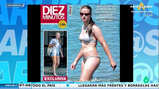 Las fotografías de la princesa Leonor en bikini en una playa en Uruguay Las fotografías de la princesa Leonor en bikini en una playa en Uruguay