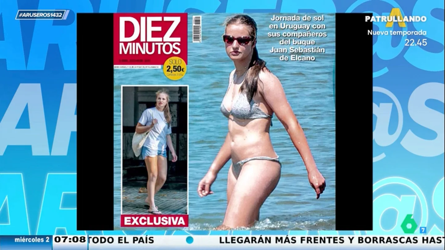 Las fotografías de la princesa Leonor en bikini en una playa en Uruguay Las fotografías de la princesa Leonor en bikini en una playa en Uruguay