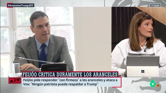 Pilar Gómez, tras el anuncio de los aranceles de Trump: "Sánchez debería reunirse con Feijóo para afrontar algo que va mucho más allá del rifirrafe diario"  Pilar Gómez, tras el anuncio de los aranceles de Trump: "Sánchez debería reunirse con Feijóo para afrontar algo que va mucho más allá del rifirrafe diario"